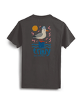 "Seagull" Graphic Tee - Gray