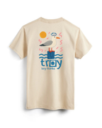 "Seagull" Graphic Tee - Tan
