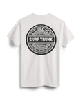 "Mr. Troy Surf Trunks" Graphic Tee - White