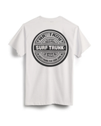 "Mr. Troy Surf Trunks" Graphic Tee - White