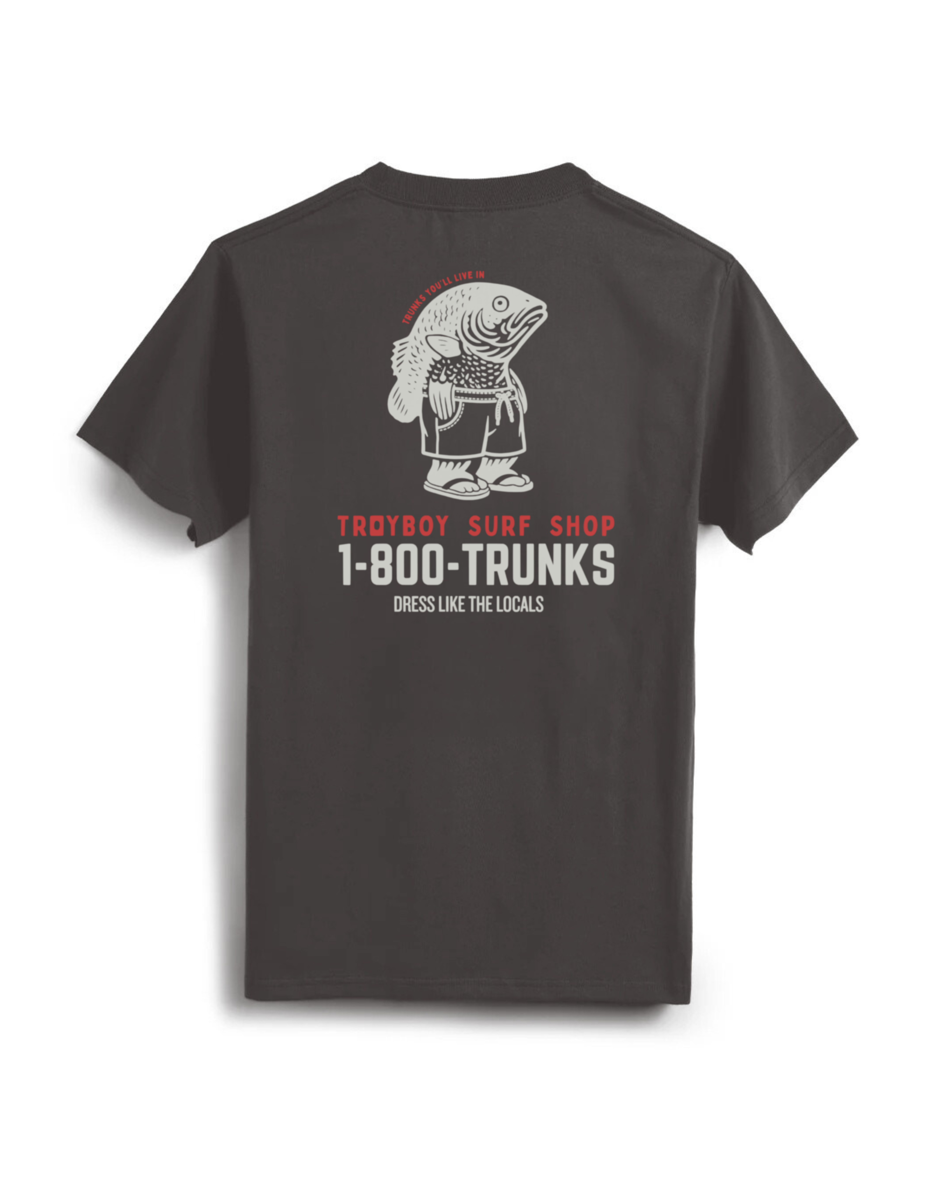 "1-800-TRUNKS" Graphic Tee - Gray