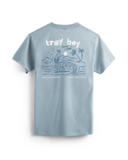 "Nose Rider" Graphic Tee - Light Blue